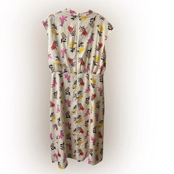 NWT Ann Taylor Floral mock neck midi flare dress Size 10. #10283 - Picture 9 of 9